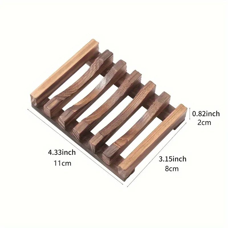 Elegant Silicone Self Draining Soap Dish, Non-Slip Rectangular Soap Holder with Drainage for Bathroom, Kitchen & Travel