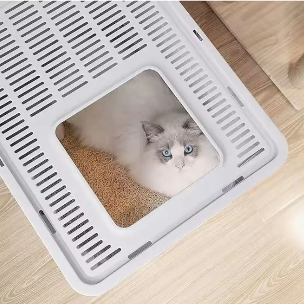 Foldable Cat Litter Box with Drawer Design and Scooper
