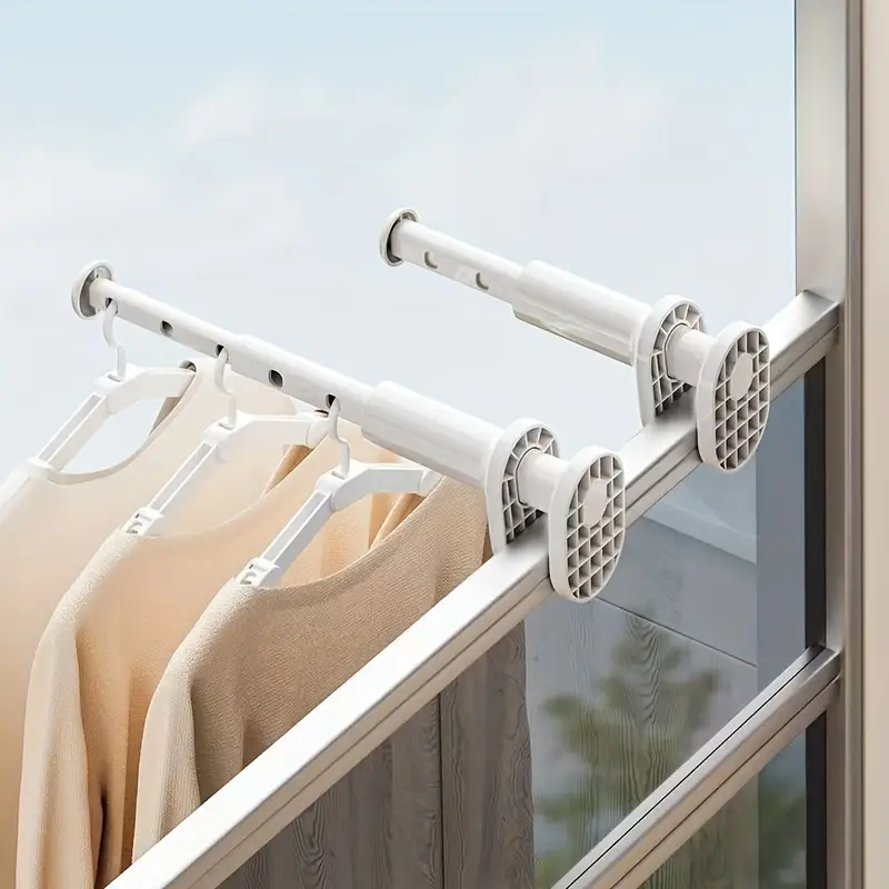 Thickened Portable Folding Hangers, Extendable Travel Clothes Drying Rack, Space Saving Design