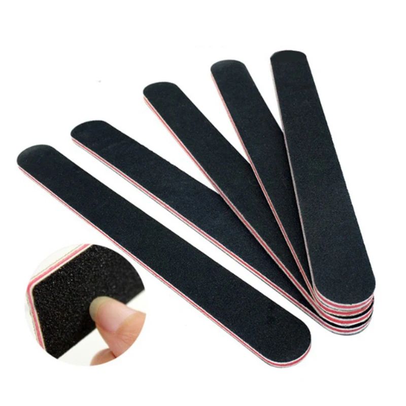 Professional Nail File 100 180 Grit Double Sided Manicure Nail Buffer
