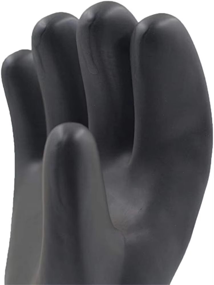 Extra-Long Rubber Cleaning Gloves, 14-inch Dishwashing and Household Scrub Gloves