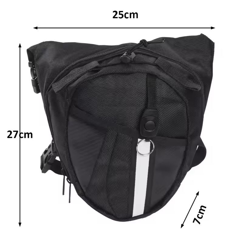 Waterproof Motorcycle Leg Bag with Adjustable Waist and Thigh Straps