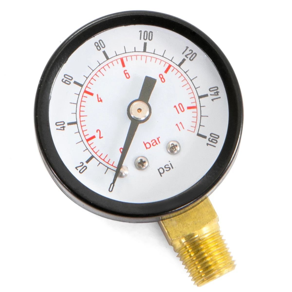 Water Pressure Gauge Dial NPT Bottom Mount