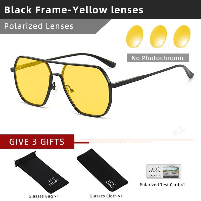 CLLOIO Photochromic Polarized Driving Glasses UV400