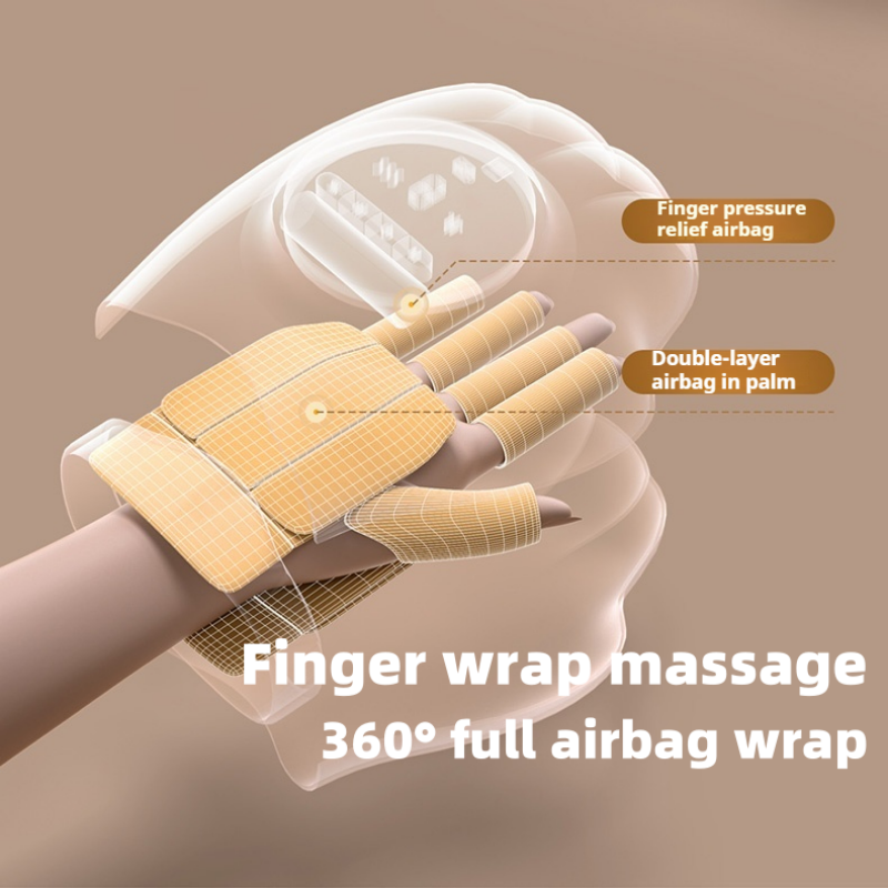 Hot Compress Air Pressure Hand Massager, Relieves Hand Fatigue, Air Wave Push Massage Home Massager