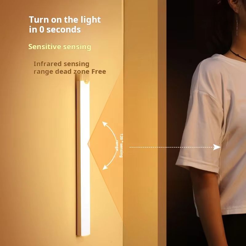 Wireless Rechargeable LED Motion Sensor Cabinet Light for Closet, Kitchen, and Stairs