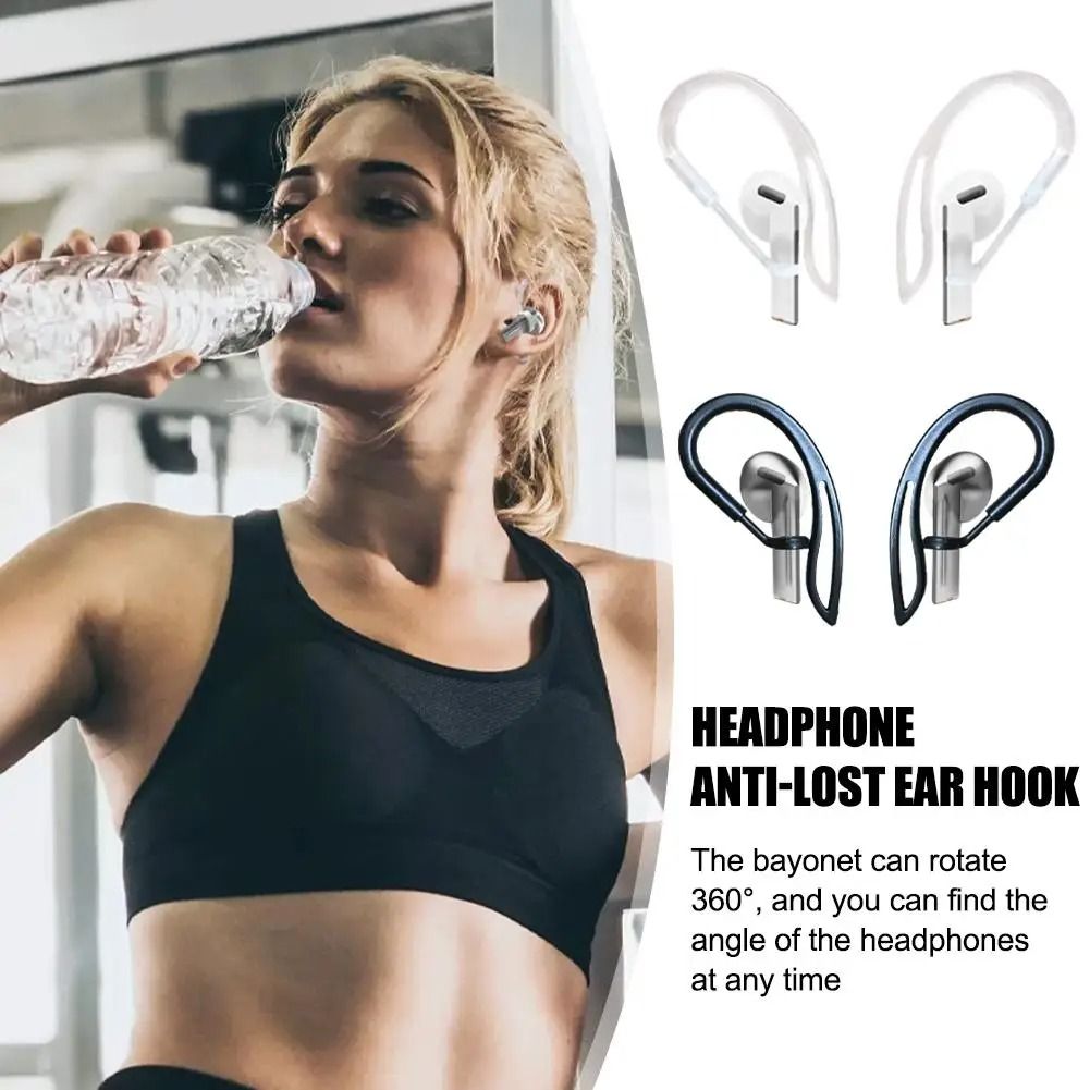 Ear Hook Anti-Loss Adapters – Soft Rubber Earphone Secure-Fit – High-Yield Audio Interaction Hub