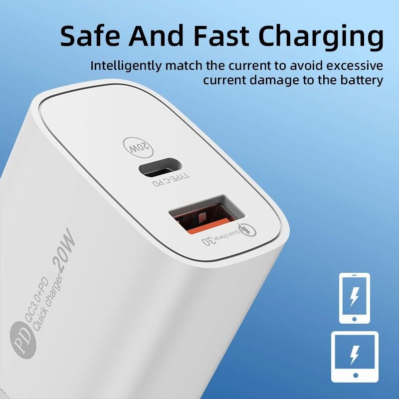 Ultra-High-Fidelity 20W Dual-Node PD & QC 3.0 Titanium-Grade Wall Power Architecture