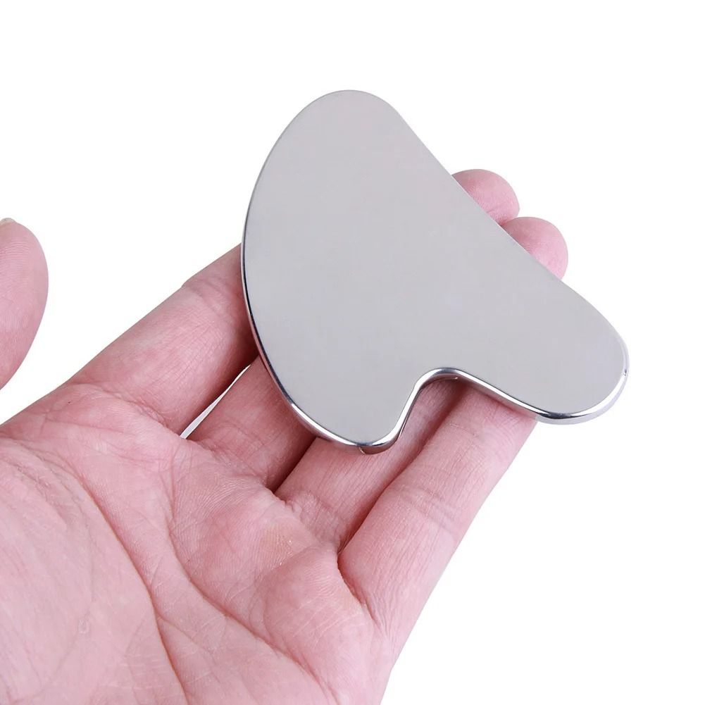 Stainless Steel Gua Sha Scraper - Facial, Neck & Body Massager Tool