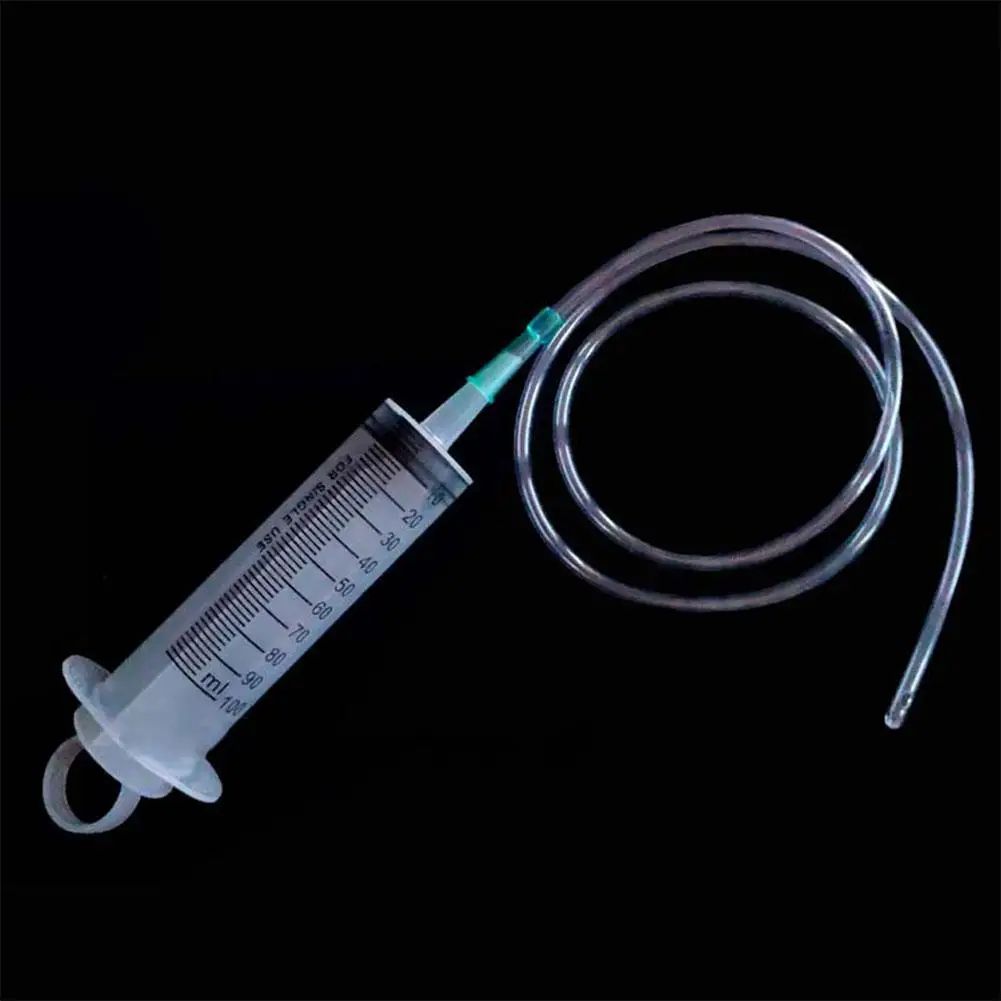 FlowMax Large Capacity Syringe Pump – Measuring Oil & Liquid Transfer Tool with Hose