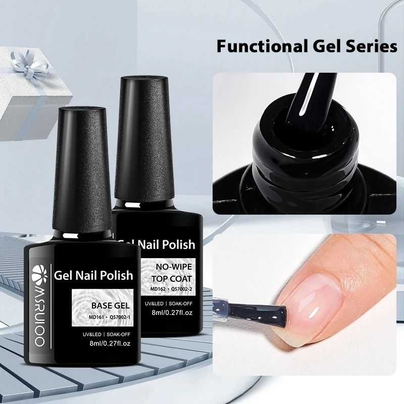 8ml Essential Base and Finishing Gel Set