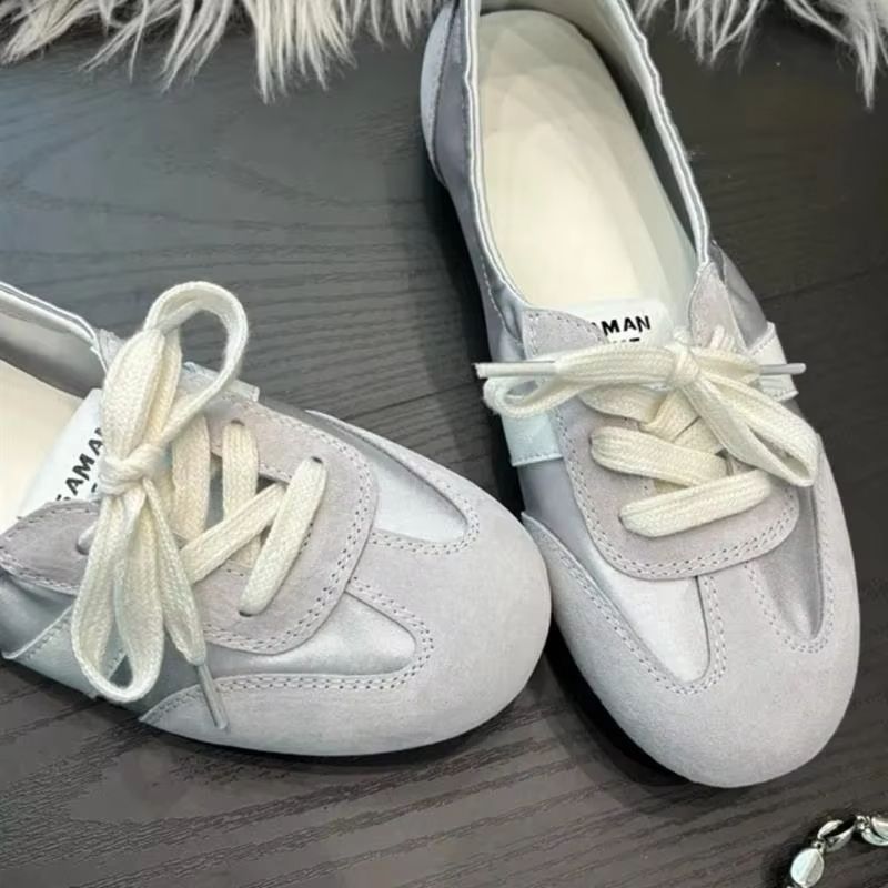 Women Ballet Flat Shoes Round Toe Breathable Mary Jane Strap