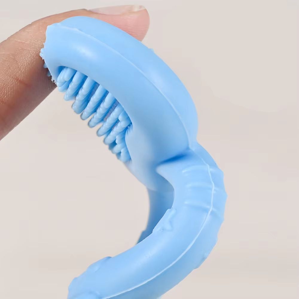 Silicone Baby Teether Ring Cute Animal Shape Soothing Chew Toy