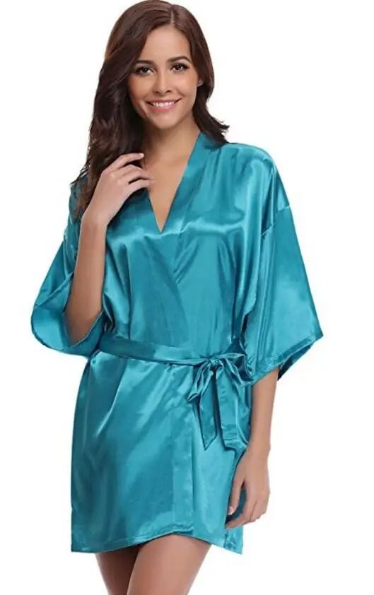 Women's Silk Kimono Bridesmaid Robe
