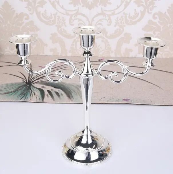 Retro 3-Arm Metal Candelabra
