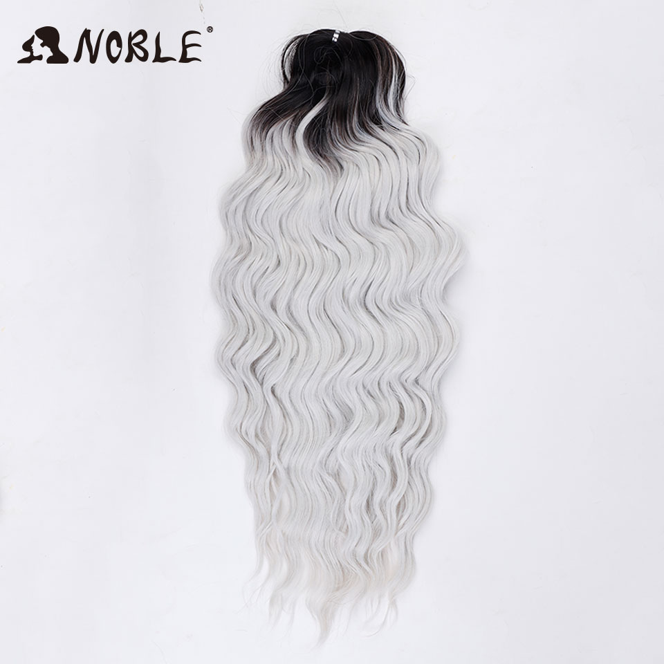 Noble Hair Synthetic Loose Deep Wave Braiding Hair Extensions Ombre Blonde Twist Crochet Curly Water Wave Braid
