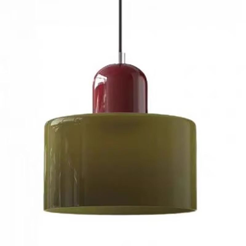 Nordic Modern Glass Bedside Pendant Light Long Line E27 Chandelier for Bedroom Restaurant Bar