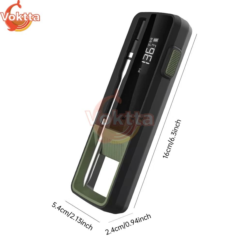 Wireless Bluetooth Food Thermometer With Waterproof Probe And App Control