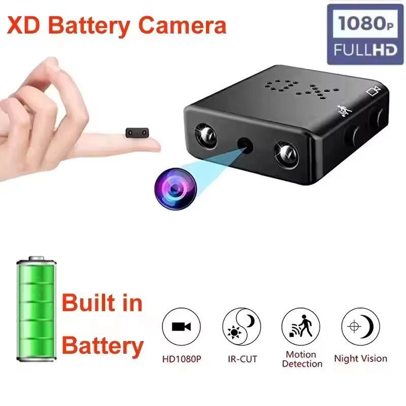 XD Full HD 1080P Mini Security Camera with Night Vision and Motion Detection
