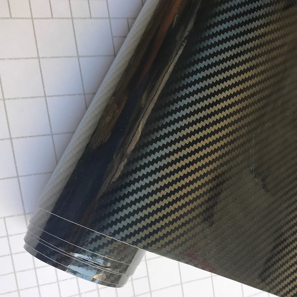 Black Matte Carbon Fiber Vinyl Film Wrap