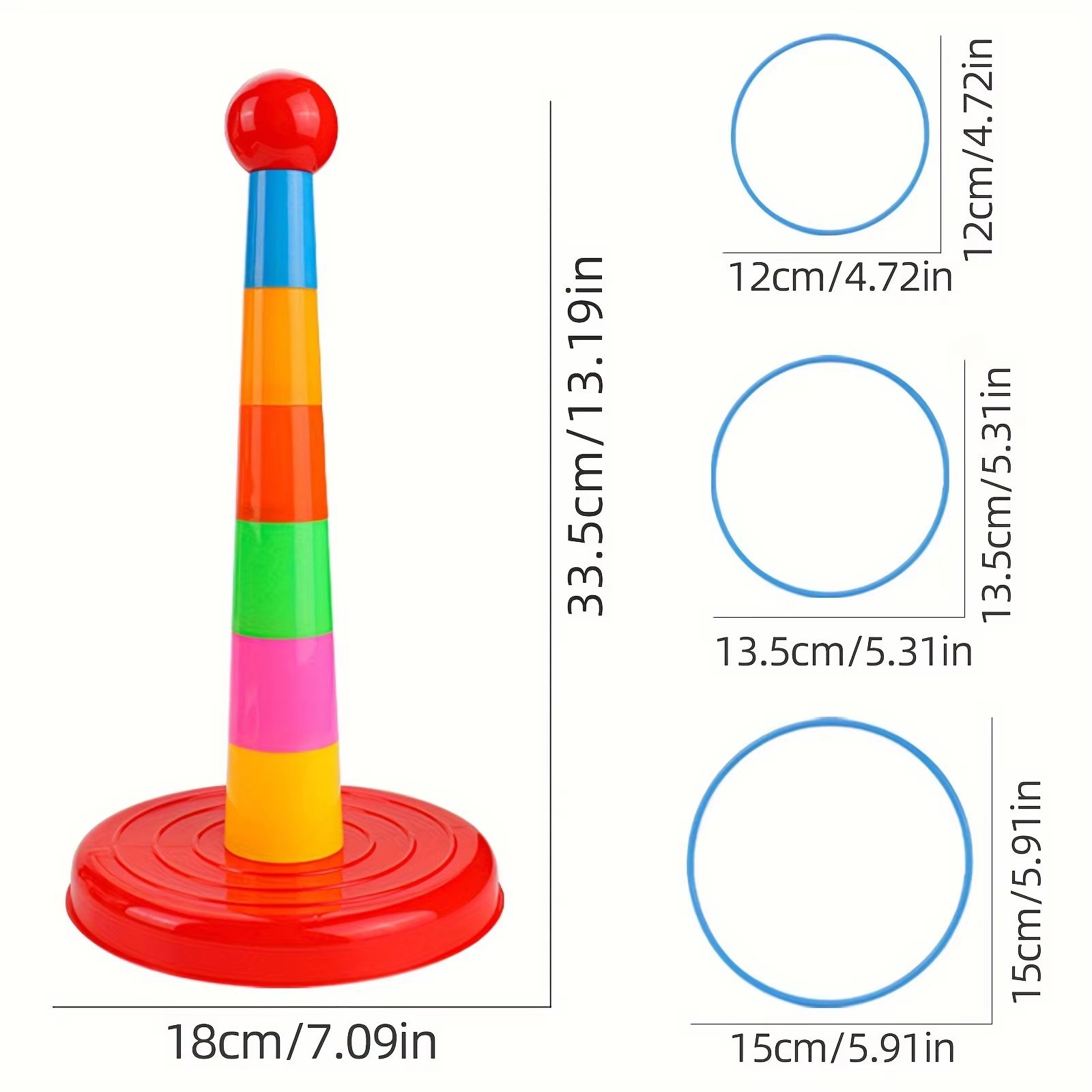FunTower Ring-Toss Parent-Child Interactive Game Set