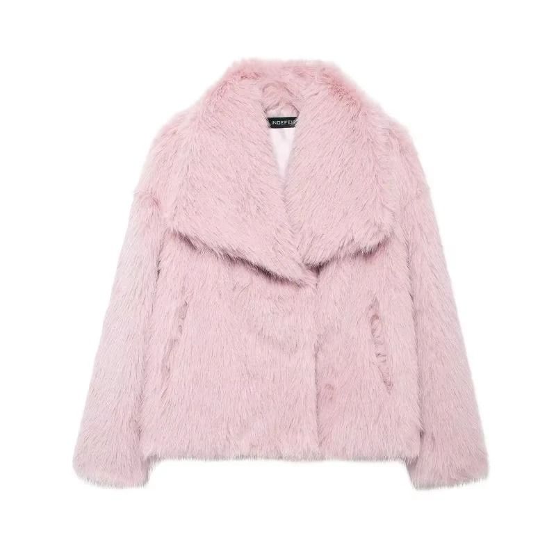 HH Elegant Faux Fur Outerwear System | Premium High-Street Fluffy Lapel Jacket & Thermal Fashion Infrastructure