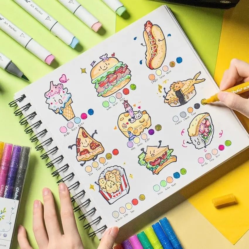 Ohuhu Honolulu B Series Master Marker Set - Refillable Alcohol Art Markers