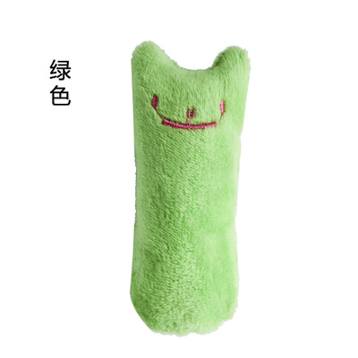 Interactive Catnip Chew Toy for Cats - Funny Plush Bite & Vocal Toy for Kitten Teeth Grinding, Claws & Thumb Chewing