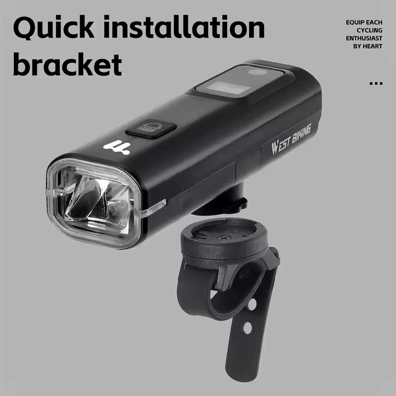 Intelligent Bike Headlight 400 Lumen Light Sensing Rechargeable