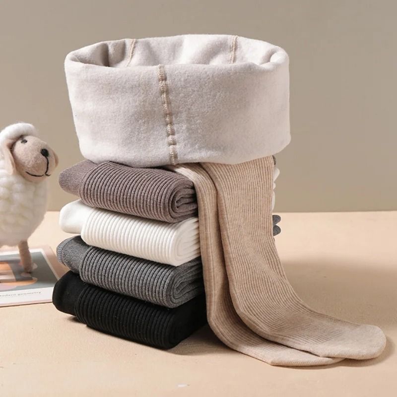 Childrens Winter Thick Warm Tights – Plush Thermal Leggings for Girls