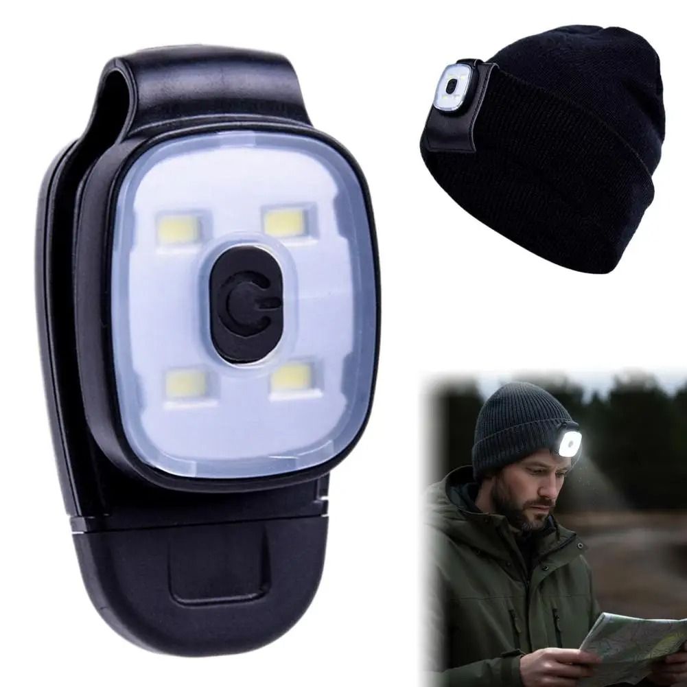 USB Rechargeable LED Clip Light Portable Emergency Running Camping Light