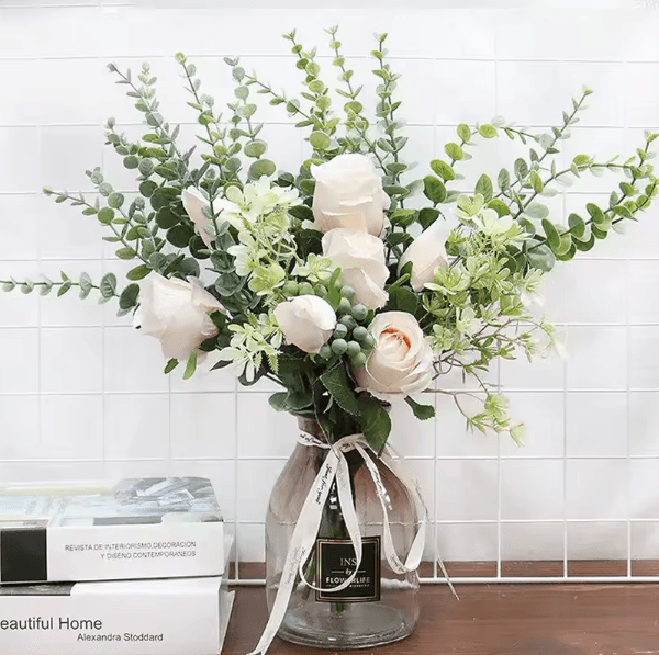 Artificial Eucalyptus Leaves Stems for Elegant Home & Event Decor