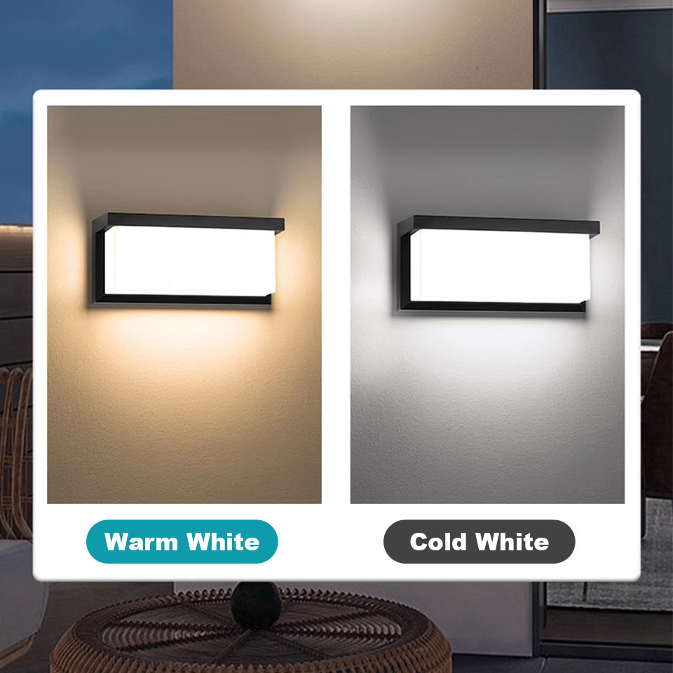 Radar Motion Sensor Outdoor Lamp with Waterproof LED Wall Light for Balcony and Garden Use