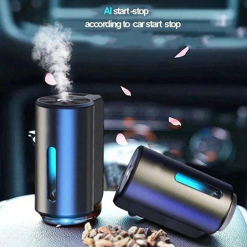 Car Air Freshener Electric Auto Aroma Diffuser with Essential Oils