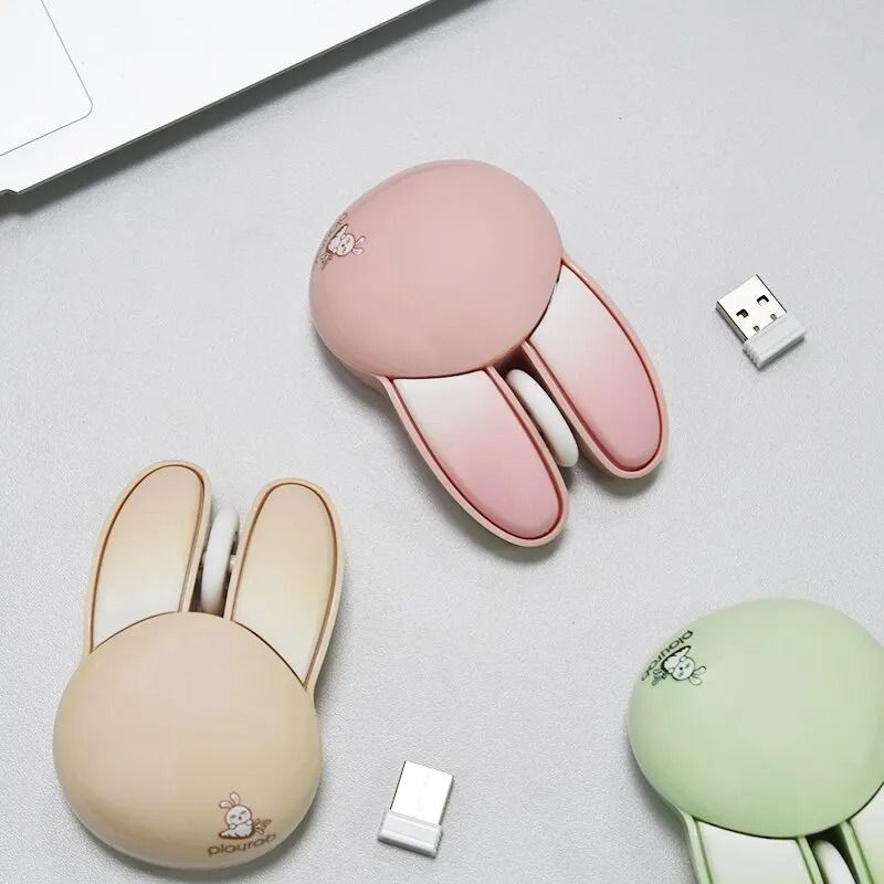 Cute Rabbit Silent Wireless Mini Mouse