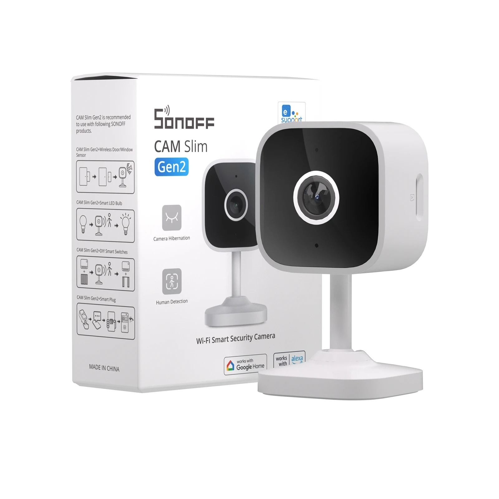 Sonoff Cam Slim Gen2 Smart Home Security Camera 1080P Human Detection