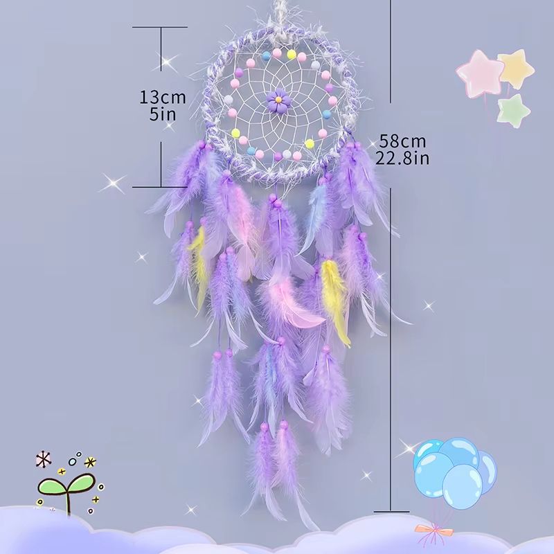 Handmade Dream Catcher Wind Chimes Hanging Decor for Bedroom and Home