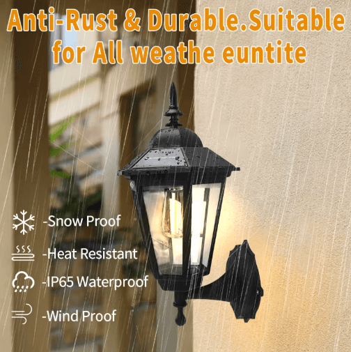 Retro Tungsten Filament Solar Pathway Light – Waterproof Outdoor Garden Landscape Lamp