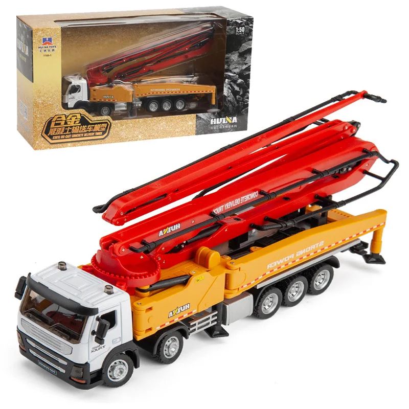 Alloy Concrete Pump Truck Model