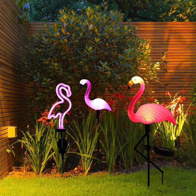 Solar Flamingo Stake Light | Waterproof LED Outdoor Garden & Pathway Decor