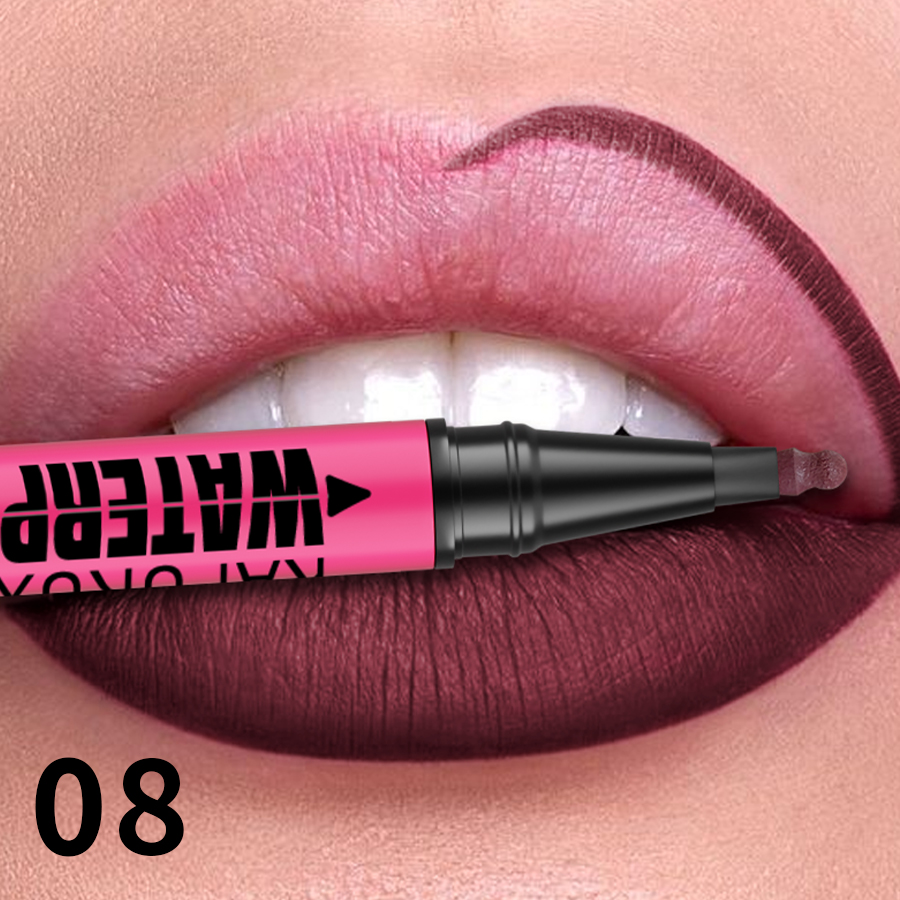 Liquid Matte Lipliner Pencil, Waterproof Plumping Stain Lipstick, Natural Lip Liner Outline, Lips Contour Makeup