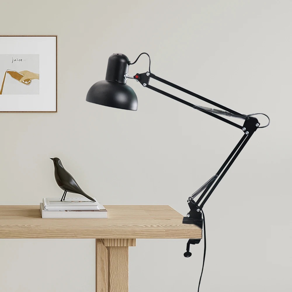 Desk Lamp with Clamp for Study, Computer, LED Manicure Light, Folding Office Light for Nails, School Desk Lamp