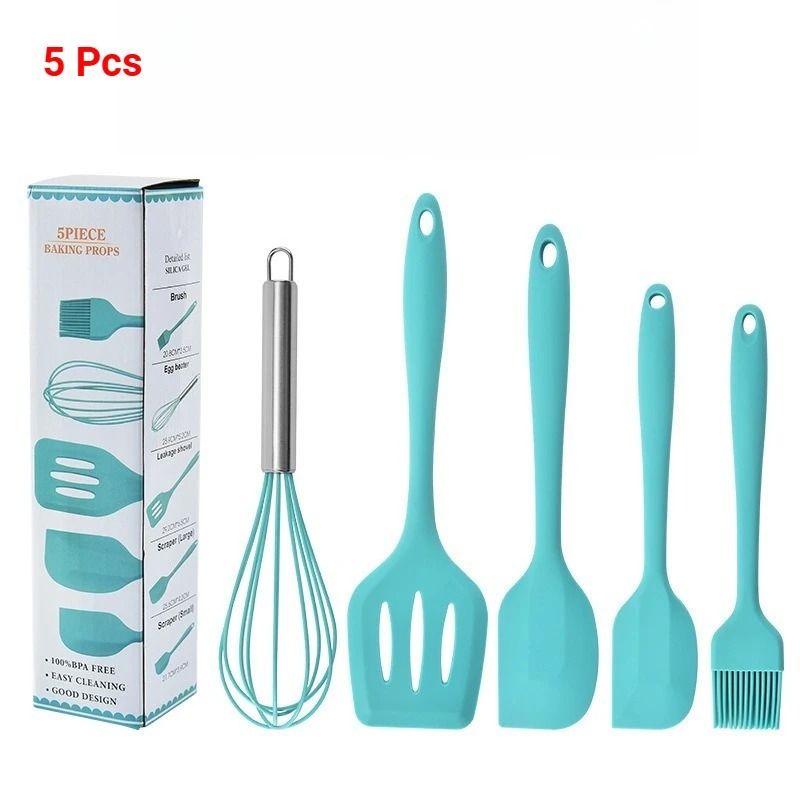 5-Piece Kitchen Silicone Baking Tool Set – All-Purpose Cooking & Pastry Kit