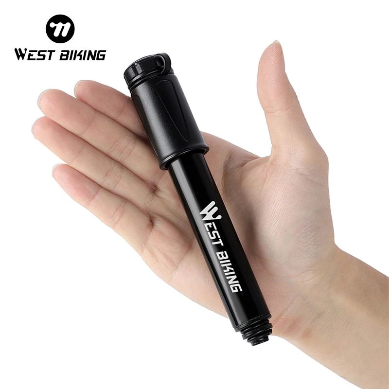 WEST BIKING Mini Bike Pump 100PSI Aluminum Alloy