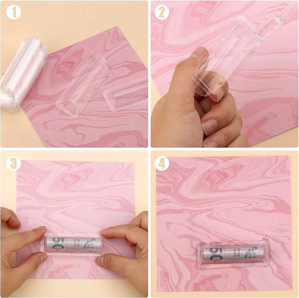 50pcs Transparent Plastic Dome Money Holder Waterproof DIY Gift Card Pouches