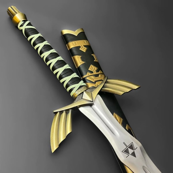 The Legend of Zelda – Black & Gold Replica Sword with Scabbard | Legendary Fantasy Collectible Blade