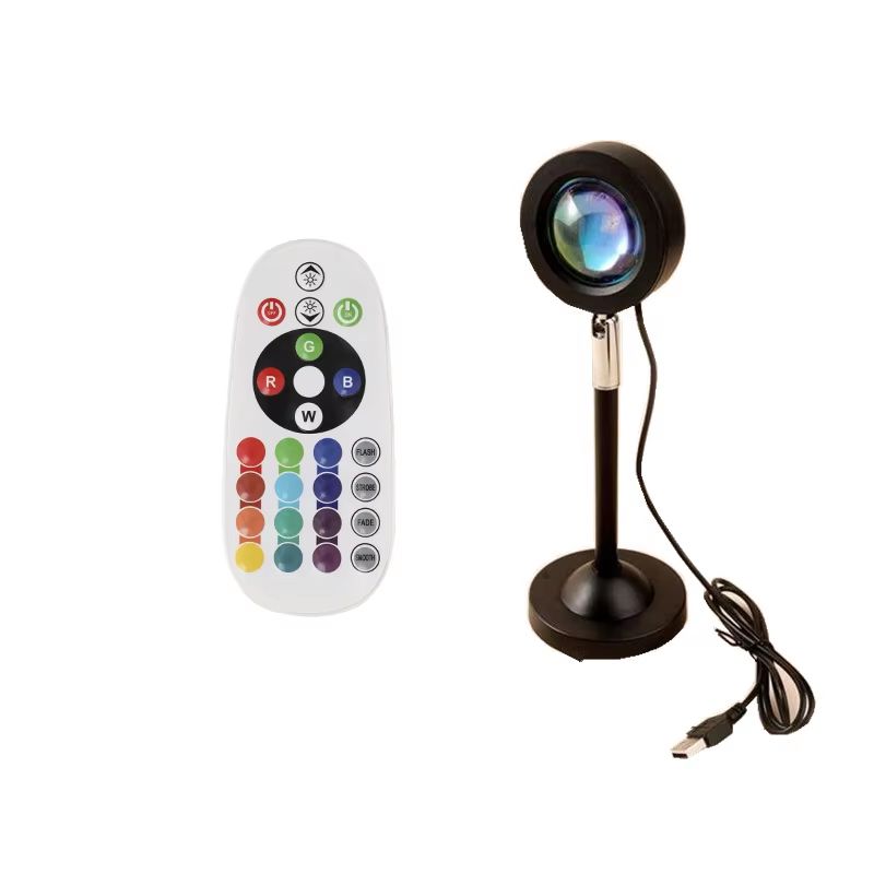Sunset Glow LED Projection Lamp – Rainbow Atmosphere & Ambient Night Light