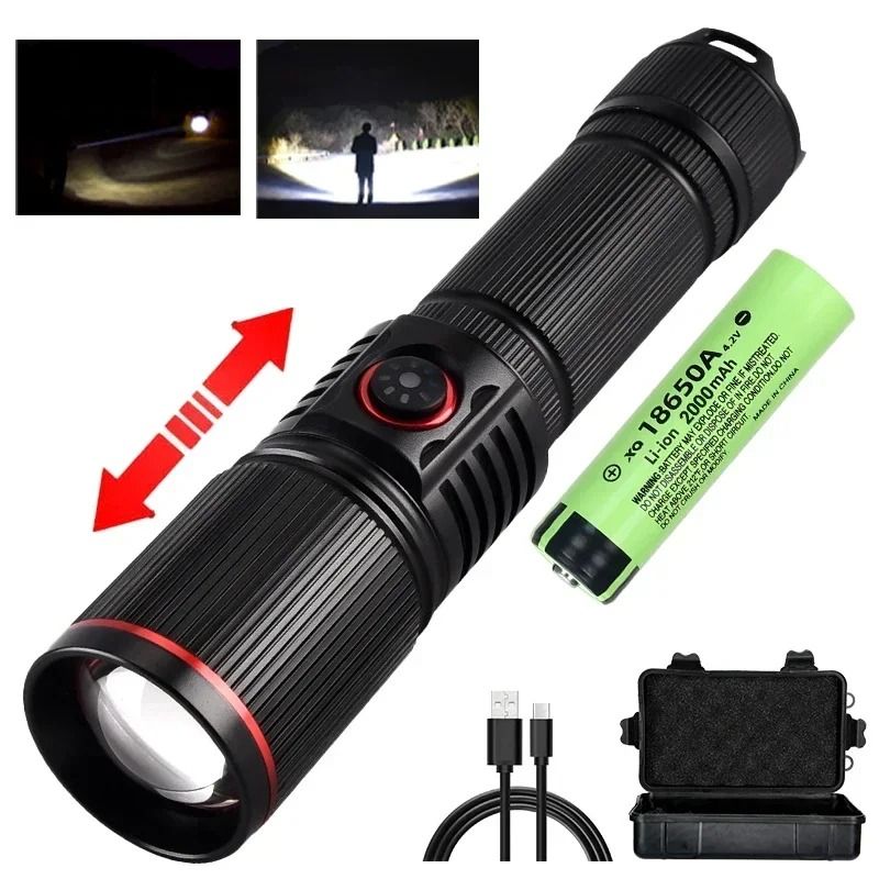 High Bright Rechargeable LED Flashlight