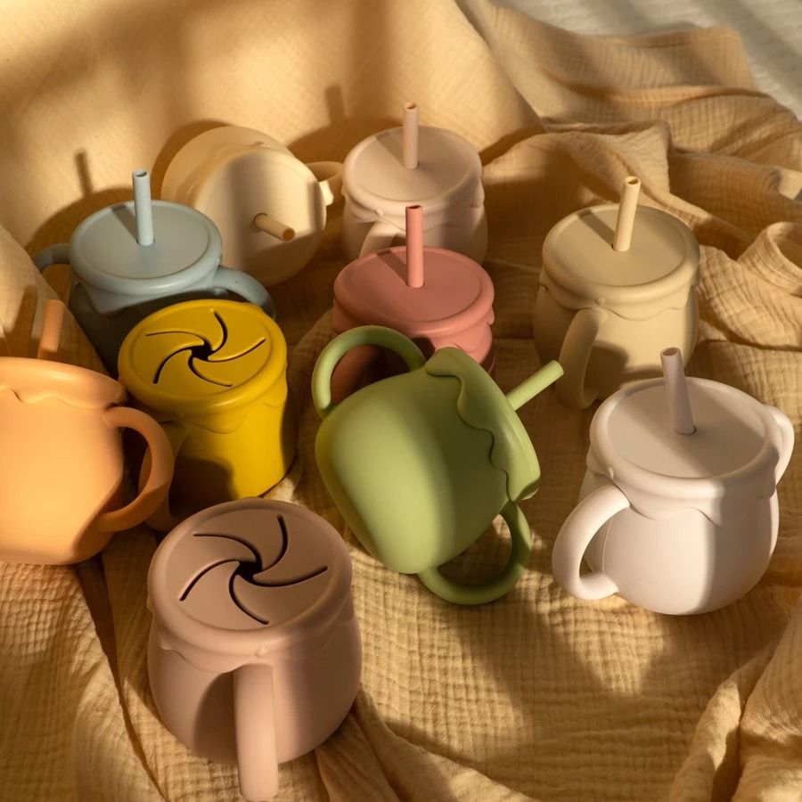 Bloom-Sip 2-in-1 Silicone Snack & Sippy Cup