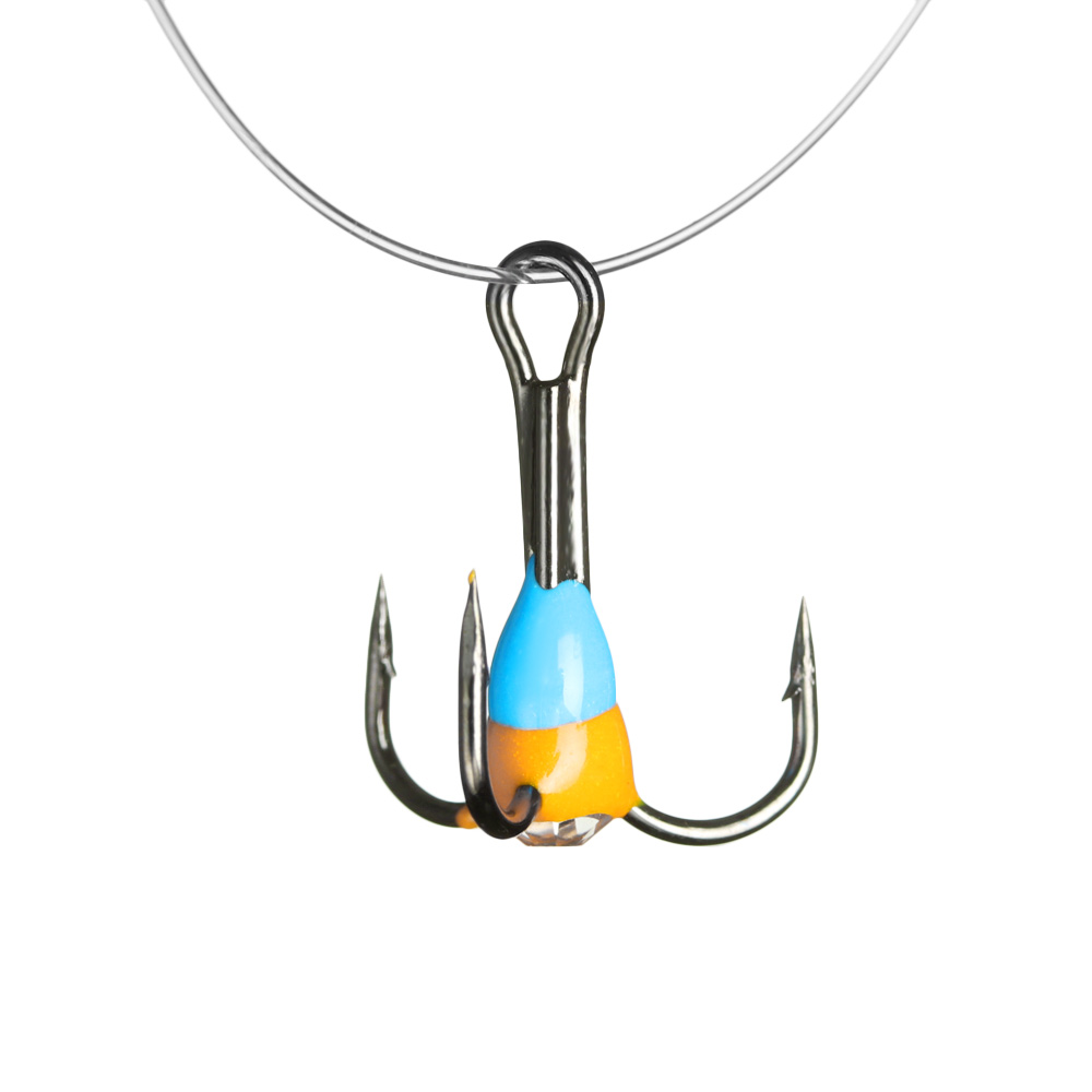 Durable High Carbon Steel Fishing Three-jaw Hook, Sinking Bait Fishing Tackle Tools